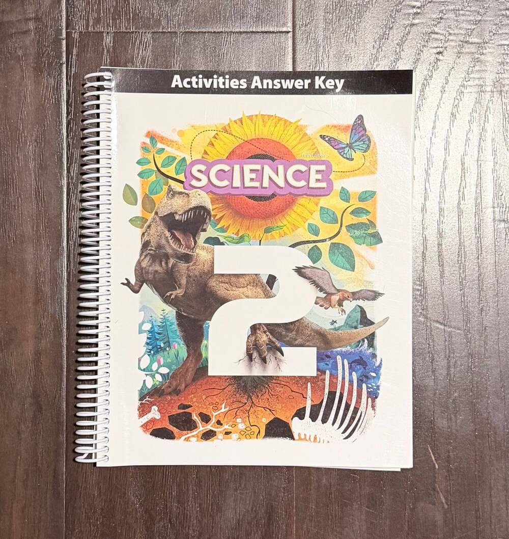 BJU Press Science 2 Activities Answer Key Fifth Edition